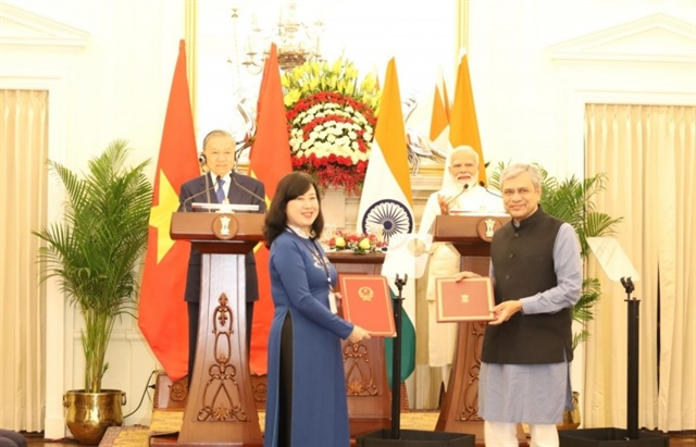 Vietnam and India sign 13 cooperation agreements across technology, finance and education