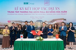 BIM Group ký kết hợp tác cùng AEONMALL Việt Nam tại dự án trung tâm thương mại hơn 4,300 tỷ