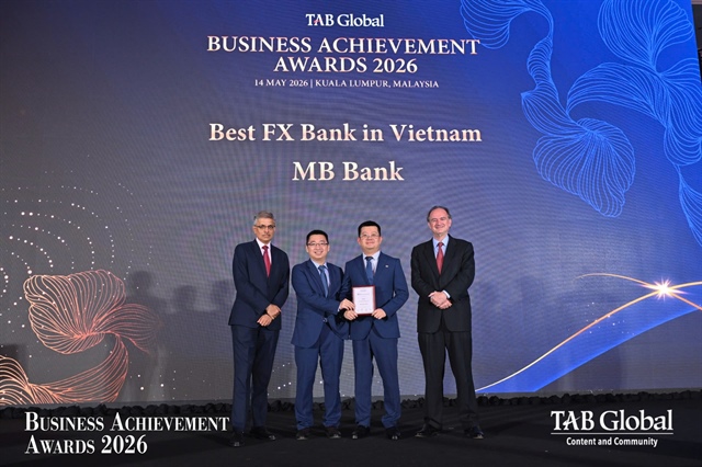 MB honoured for third consecutive year as 'Best FX Bank in Vietnam'