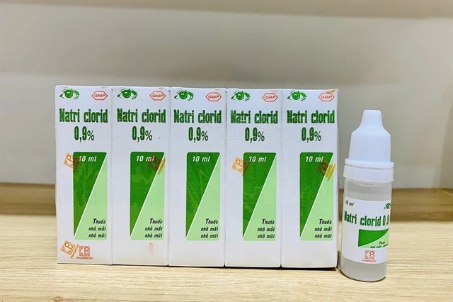 PMC lên tiếng về việc thu hồi lô thuốc nhỏ mắt Natri clorid 0.9%