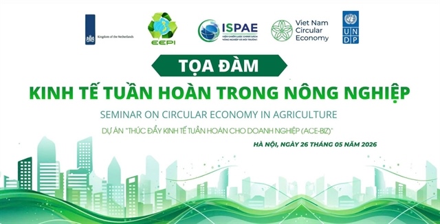 Seminar on circular economy in agriculture to be held in Hà Nội