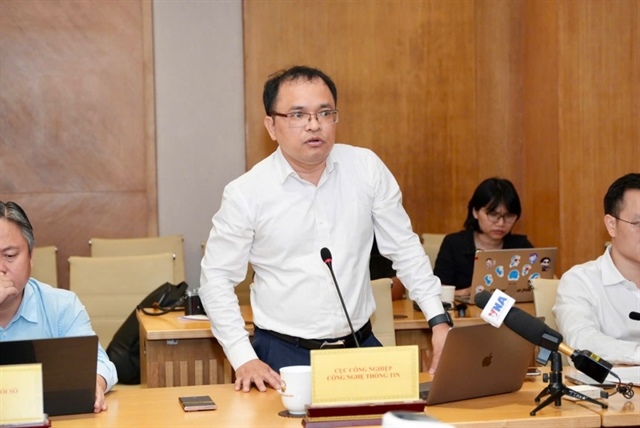 Tran Anh Tu, deputy director general of the Department of Information Technology Industry. Photo: the MST