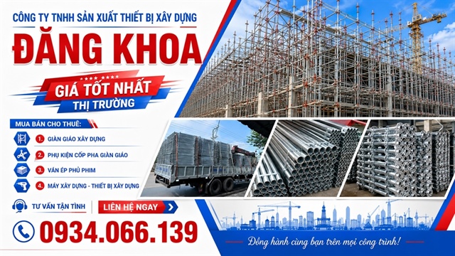 Giá giàn giáo tại TPHCM mới nhất - Báo giá tốt, giao nhanh