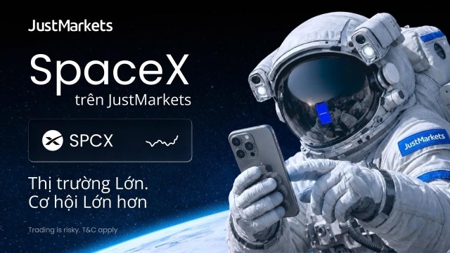 JustMarkets chuẩn bị ra mắt giao dịch cổ phiếu SpaceX