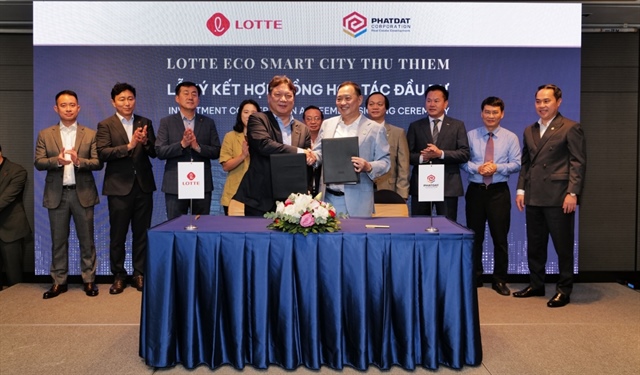 Lotte Group, Phat Dat sign agreement for Thu Thiem Eco Smart City