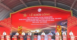 TPHCM khởi công đồng loạt 8 dự án trọng điểm chào mừng 50 năm Thành phố vinh dự mang tên Bác