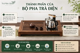 Mua bàn trà điện cao cấp, chính hãng tại Trà Mộc Quán