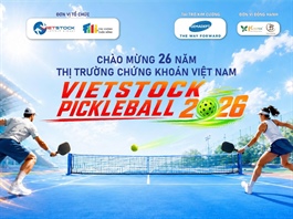 Vietstock Pickleball 2026: Cùng đón chờ những cú dink nhịp nhàng, những pha đấu lưới gay cấn