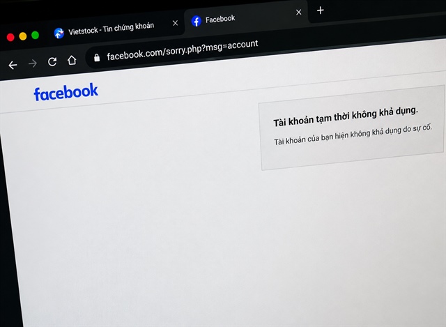 Facebook sập trên diện rộng