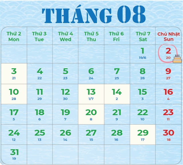 [IR AWARDS] Lịch công bố thông tin tháng 08/2026 cần nhớ