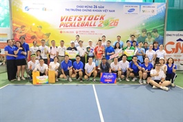 Vietstock Pickleball 2026 khép lại sau gần 10 giờ tranh tài với nhiều dấu ấn