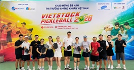 Vietstock Pickleball 2026 khởi tranh, kết nối cộng đồng tài chính