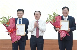Chủ tịch tỉnh Đồng Tháp và Giám đốc Công an TP Huế được bổ nhiệm làm Phó Tổng Thanh tra Chính phủ