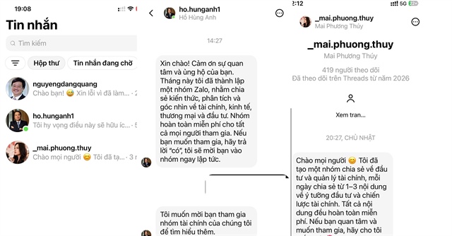 ‘Chủ tịch’ ngân hàng nhắn tin mời đầu tư, hàng nghìn tài khoản ảo làm ‘chim mồi’