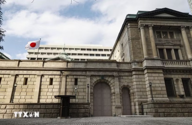 Trụ sở Ngân hàng trung ương Nhật Bản ở Tokyo. (Ảnh: Kyodo/TTXVN)