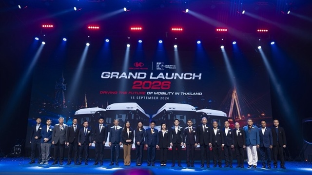 Vietnamese-made Kim Long buses debut in Thailand