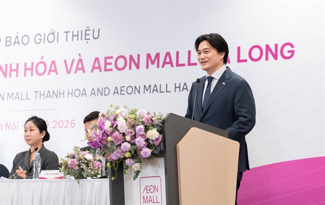 Tezuka Daisuke, Executive Officer, Chief Vietnam Business Officer of AEON, Japan, and General Director of AEON Vietnam, spoke at a joint press conference last week to announce the upcoming openings of AEON MALL Thanh Hoa and AEON MALL Ha Long.