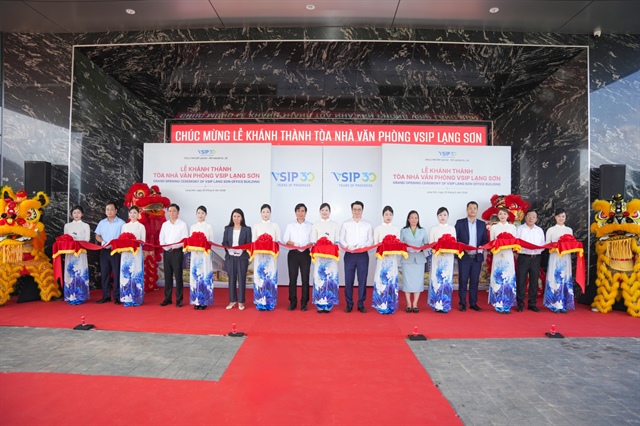 VSIP Lang Son gains momentum as office building opens and first factory breaks ground