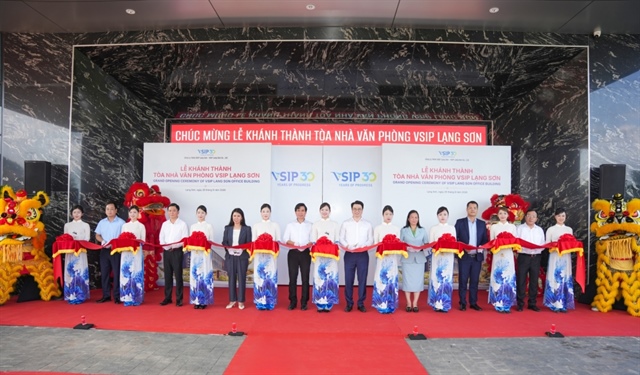 VSIP Lang Son gains momentum as office building opens and first factory breaks ground