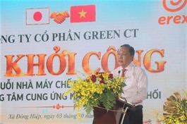 Construction begins on a rice processing complex linked to biomass energy in Mekong Delta