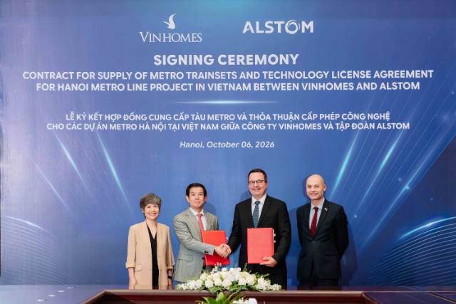 Vingroup bắt tay tập đoàn đường sắt Pháp làm 200 đoàn tàu metro